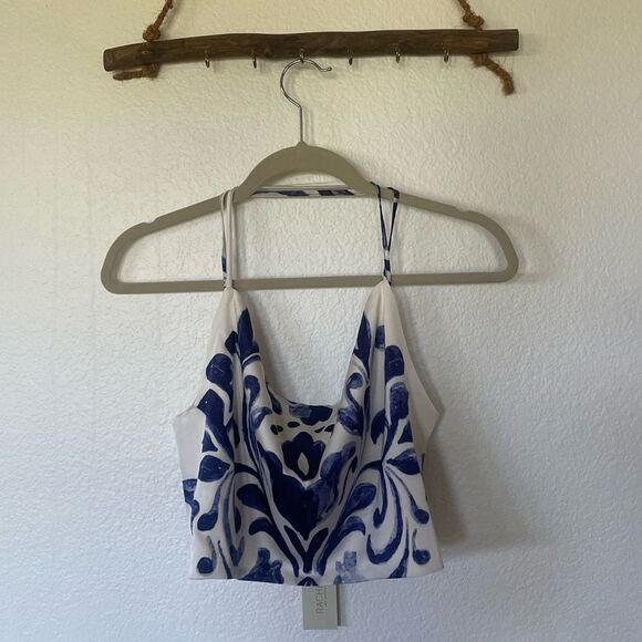 Blue and white printed top - Picture 1 of 2